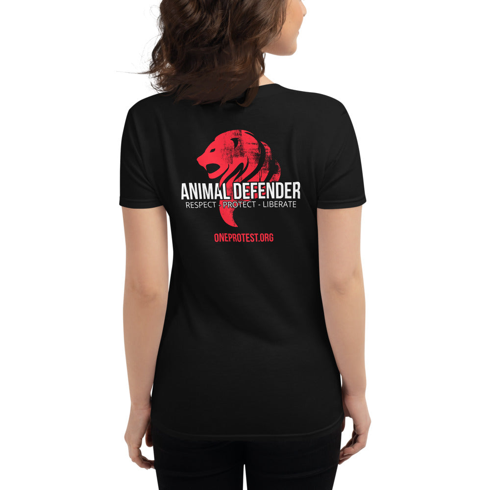 Women's Animal Defender - Protect Respect Liberate T-Shirt
